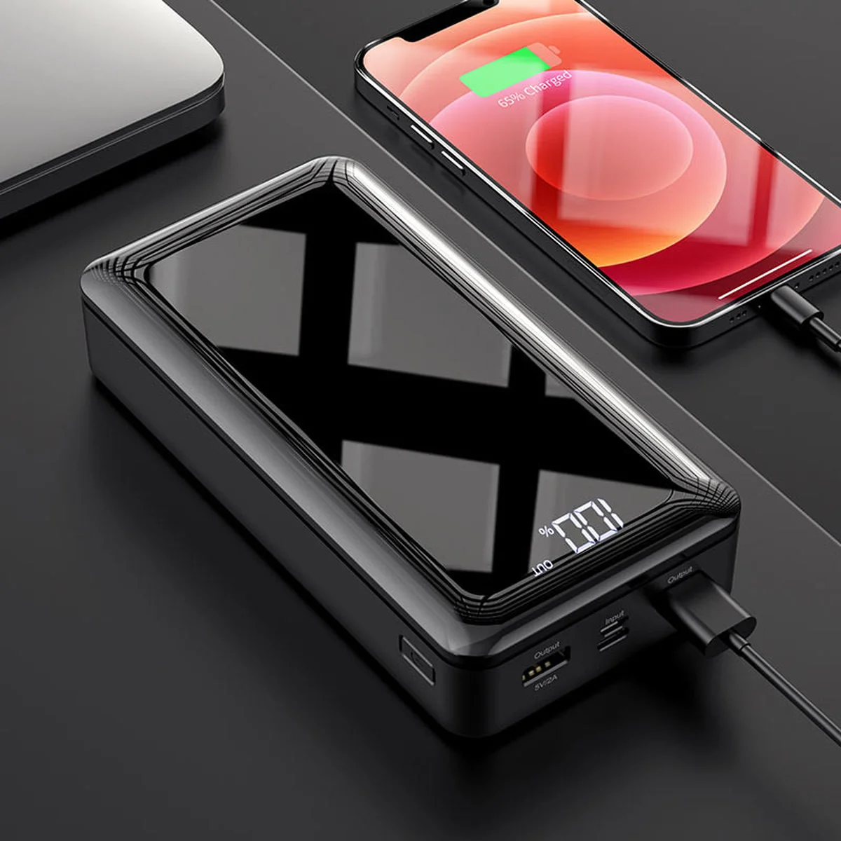 Портативное зарядное устройство Power Bank BOROFONE BJ8 Extreme 30000 mAh Черный