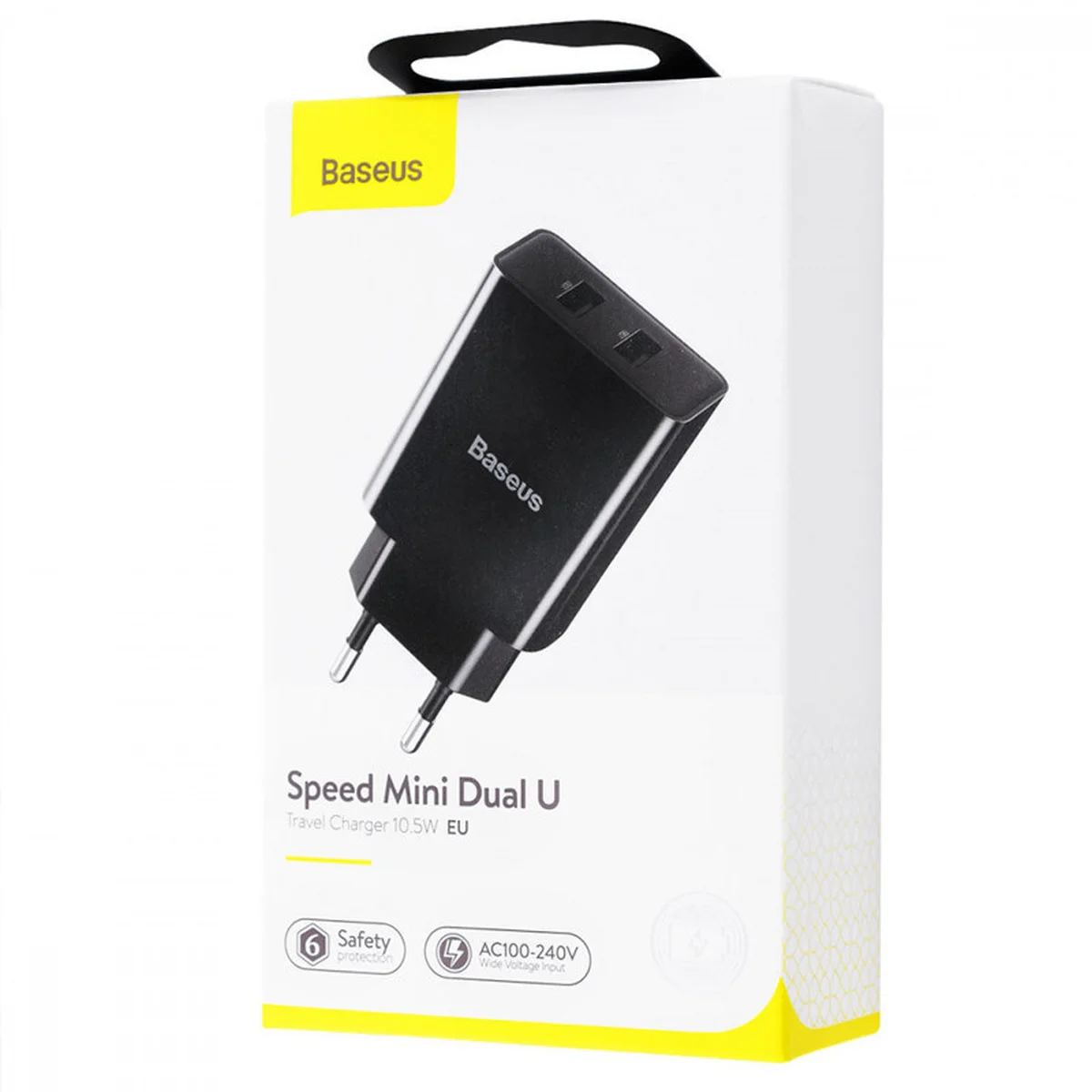 СЗУ Baseus Speed Mini Dual U 10.5W 2USB Черный