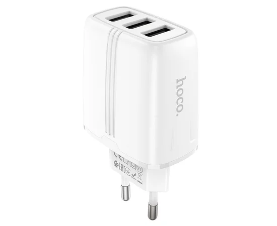 СЗУ Hoco N15 (3USB/2.4A/17W) Белый