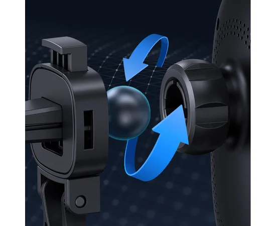 Автодержатель с БЗУ Usams US-CD182 15W Air Vent Black