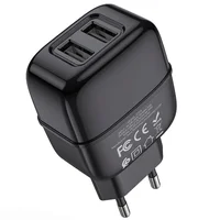 СЗУ HOCO C73A (2USB / 2.4A) + microUSB Чорний