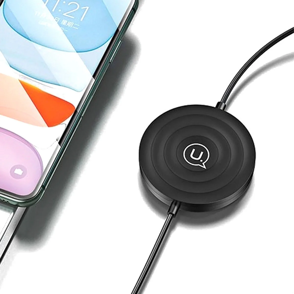 БЗУ Usams US-CC096 для Apple Watch + Lightning cable Черный