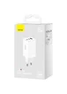 СЗУ Baseus GaN5 Pro 65W 2Type-C+USB 100W EU (CCGP12020) White