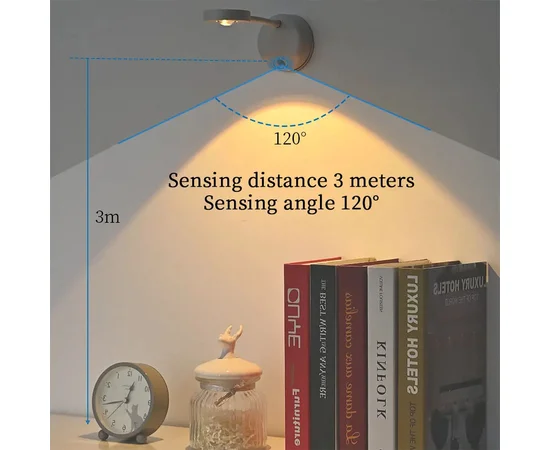 Настольная лампа LED с датчиком движения 3 colour light MZ-L2201 White