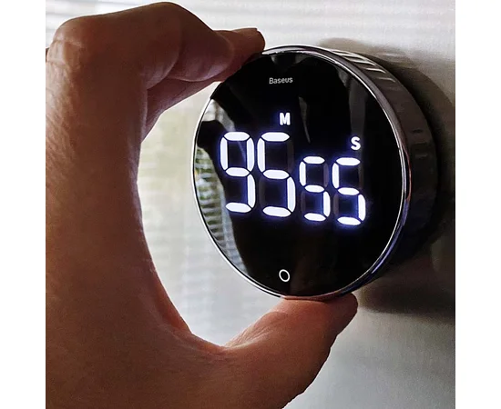 Часы с таймером Baseus Heyo (магитное крепление) Черный