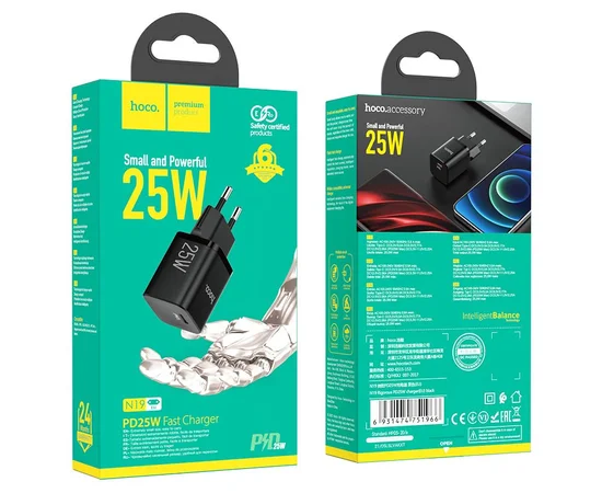 СЗУ HOCO N19 Rigorous PD25W 1Type-C Черный