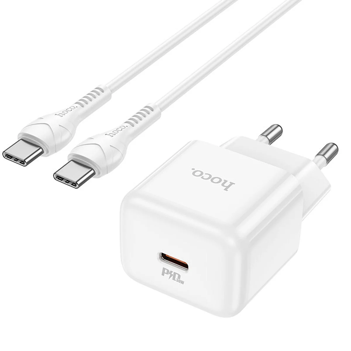 СЗУ Hoco N32 Glory PD30W Type-C to Type-C White