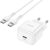 СЗУ Hoco N32 Glory PD30W Type-C to Type-C White