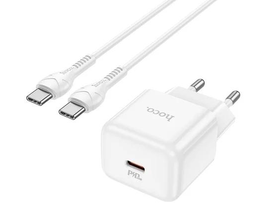 СЗУ Hoco N32 Glory PD30W Type-C to Type-C White