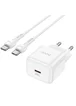 СЗУ Hoco N32 Glory PD30W Type-C to Type-C White