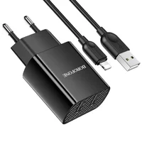 СЗУ Borofone BA53A Powerway (2USB/2.1A) + Lightning Чорний