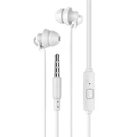 Стерео Наушники Hoco M81 Imperceptible universal sleeping earphone White