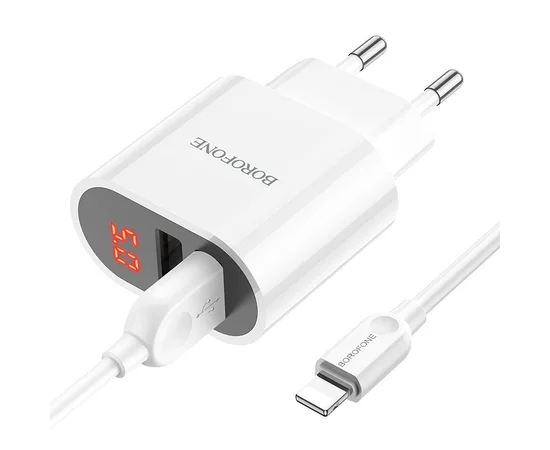 СЗУ Borofone BA63A Richy + Lightning Белый