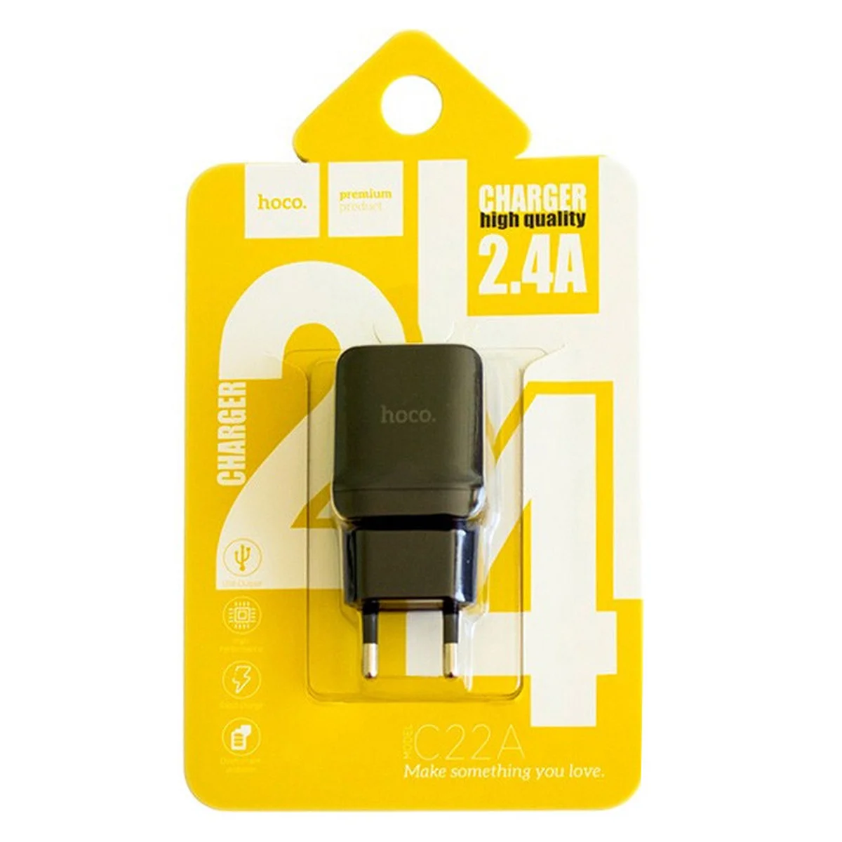 СЗУ Hoco C22A USB Charger 2.4A Черный