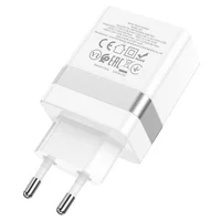 СЗУ Hoco N21 Topspeed PD30W+QC3.0 (1USB/1Type-C/3A) Білий