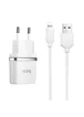 СЗУ Hoco C12 Charger + Cable Lightning 2.4A 2USB Белый