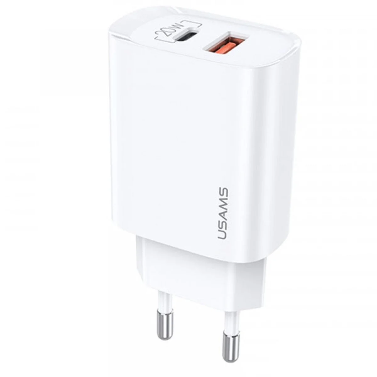 СЗУ Usams US-CC121 T35 QC3.0 + PD3.0 20W Белый