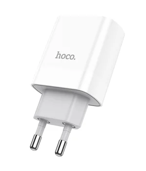 СЗУ HOCO C80A Plus Rapido PD20W+QC3.0 (1Type-C/1USB) White