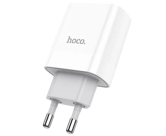 СЗУ HOCO C80A Plus Rapido PD20W+QC3.0 (1Type-C/1USB) White