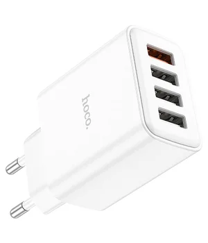 СЗУ Hoco C102A Fuerza QC3.0 White
