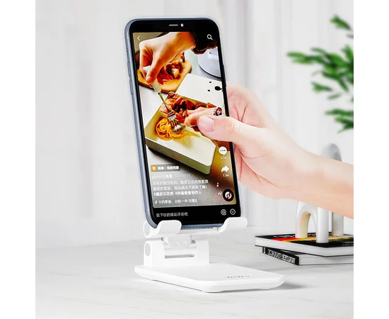Универсальный держатель для смартфона WIWU Mirror Desktop Stand ZM103 Белый