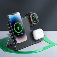 БЗУ Hoco CQ1 Geek folding 3-in-1 (for iWatch) Black