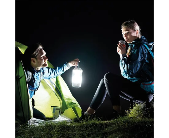 Фонарь аккумуляторный TIROSS TS-1982 (2400mAh с функцией Power Bank) Белый / Серый