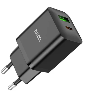 СЗУ Hoco N28 Founder 20W Type-C + USB Black