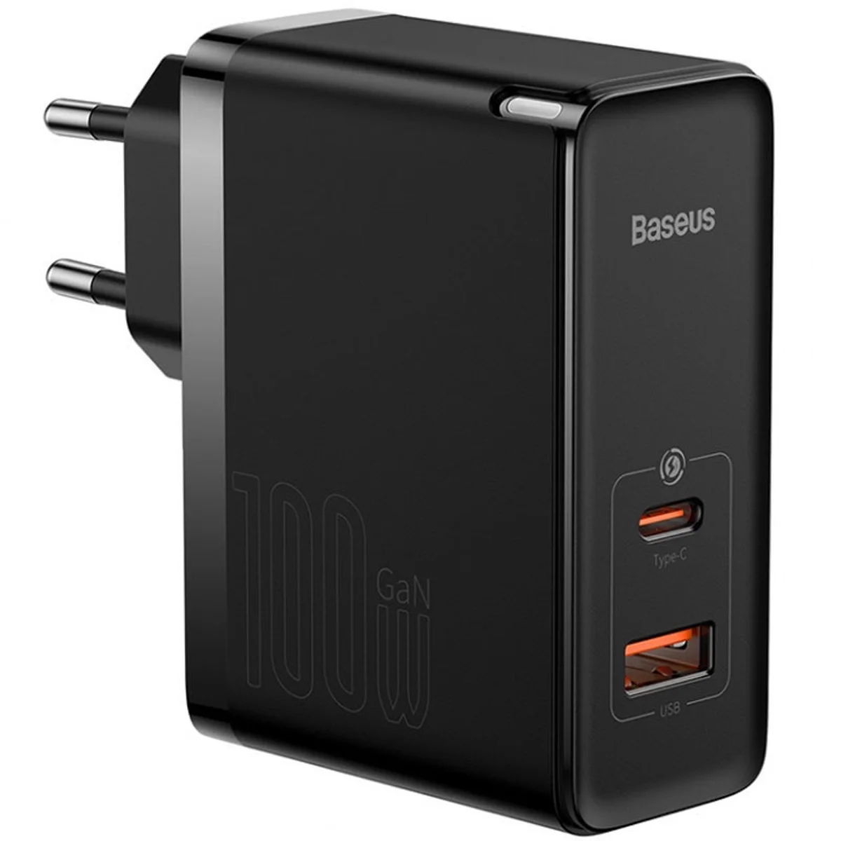 СЗУ Baseus GaN5 Pro Type-C+USB 100W EU (CCGP09020) Чорний