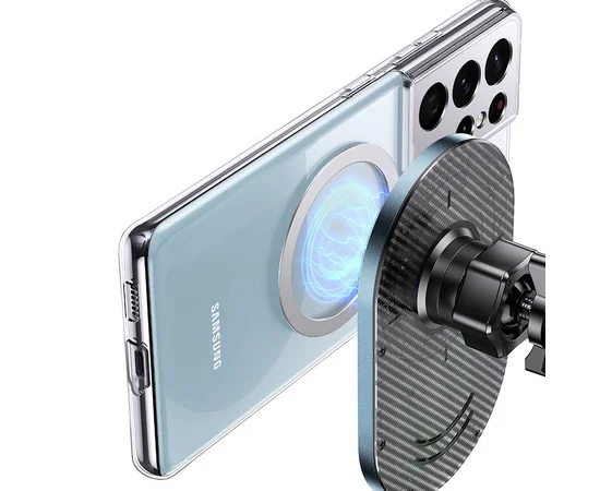 Автодержатель с БЗУ Usams US-CD170 15W Air Vent Grey