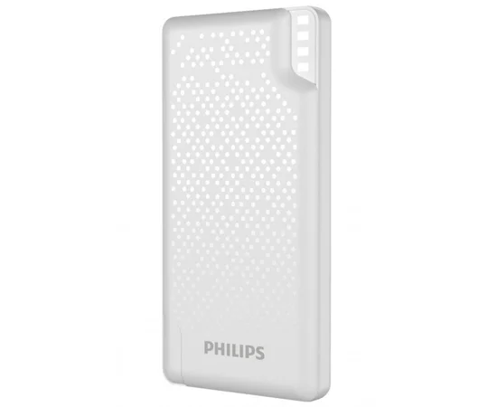 Портативное зарядное устройство Powerbank Philips Display 10000mAh 12W (DLP2010N/62) Белый