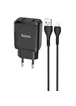 СЗУ HOCO N7 (2USB/2,1A) + USB - Lightning Черный