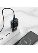 СЗУ Hoco C12Q Smart QC3.0 (1USB/3A) + Type-C Черный