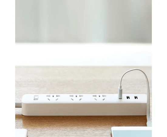 Удлинитель Xiaomi Power Strip (3xUSB/3xSocket) Белый