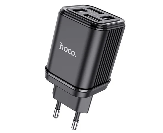 СЗУ HOCO C84A Resolute four-port charger (EU) Черный