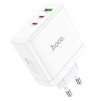 СЗУ Hoco N30 Glory PD65W (2Type-C/1USB) White