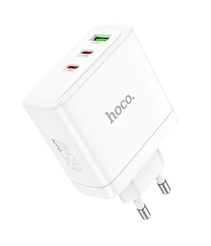 СЗУ Hoco N30 Glory PD65W (2Type-C/1USB) White