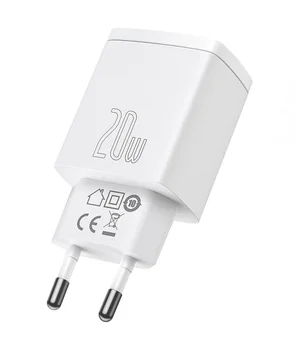 СЗУ Baseus Compact Quick Charger 20W QC+ PD (Type-C + 1USB) (CCXJ-B) White СЗУ Baseus Compact Quick Charger 20W QC+ PD (Type-C + 1USB) (CCXJ-B) White