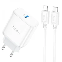 СЗУ Hoco C104A PD 20W Type-C to Lightning White