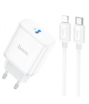СЗУ Hoco C104A PD 20W Type-C to Lightning White