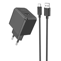 СЗУ HOCO CS11A (1USB) + Type-C Black
