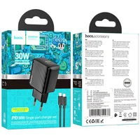 СЗУ Hoco CS22A Value PD30W + Type-C to Type-C Black