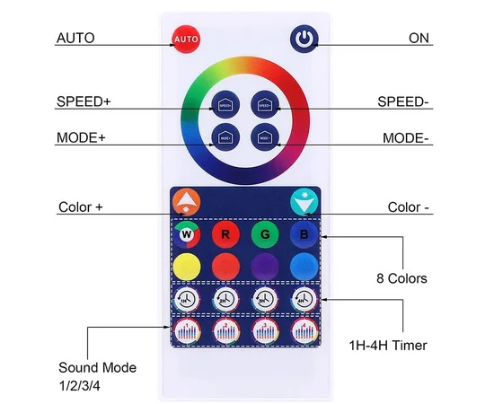 Настільна LED лампа RGB 5V Panel 2