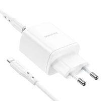 СЗУ Borofone BN9 PD35W (2Type-C) + Type-C to Lightning White