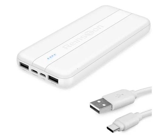 Портативное зарядное устройство Power Bank Reinston EPB026 10000 mAh Белый