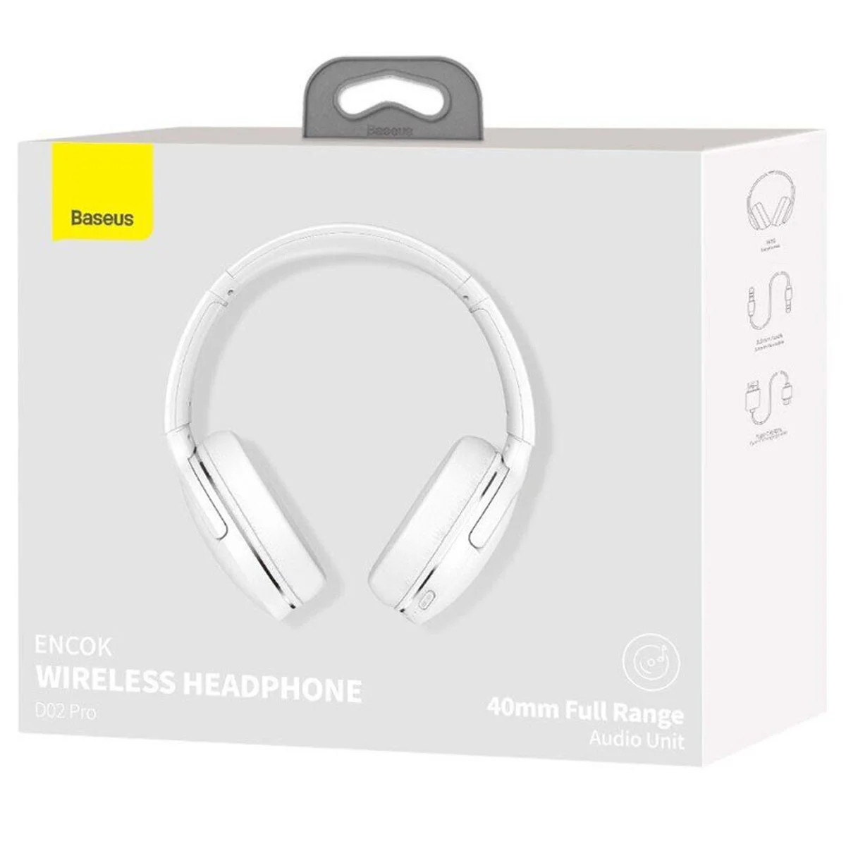 Накладные беспроводные наушники Baseus Encok Wireless headphone D02 Pro (NGTD01030) White