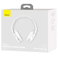 Накладные беспроводные наушники Baseus Encok Wireless headphone D02 Pro (NGTD01030) White