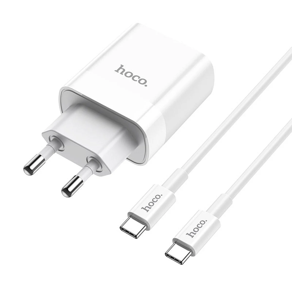 СЗУ HOCO C80A Rapido PD+QC3.0 Type-C + USB + Type-C to Type-C Белый