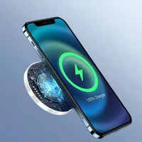 БЗУ Usams US-CD155 for iPhone 12, 15W (магнитный) Белый