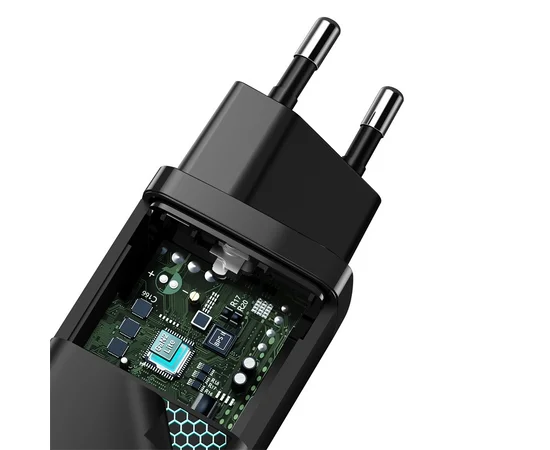 СЗУ Baseus GaN2 (2 Type-C/ 45W) + кабель Type-C to Type-C 65W Черный